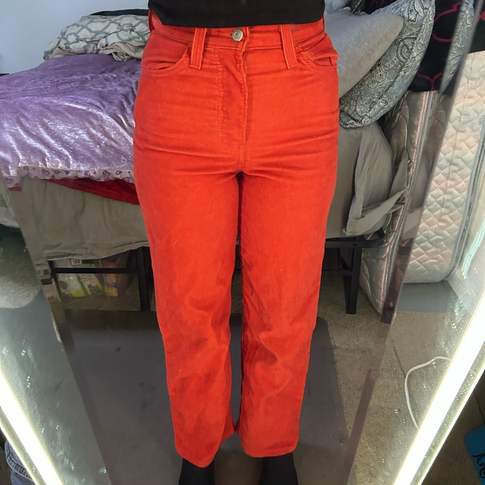 Wrangler Women's Straight Leg Pants - Bright Orange